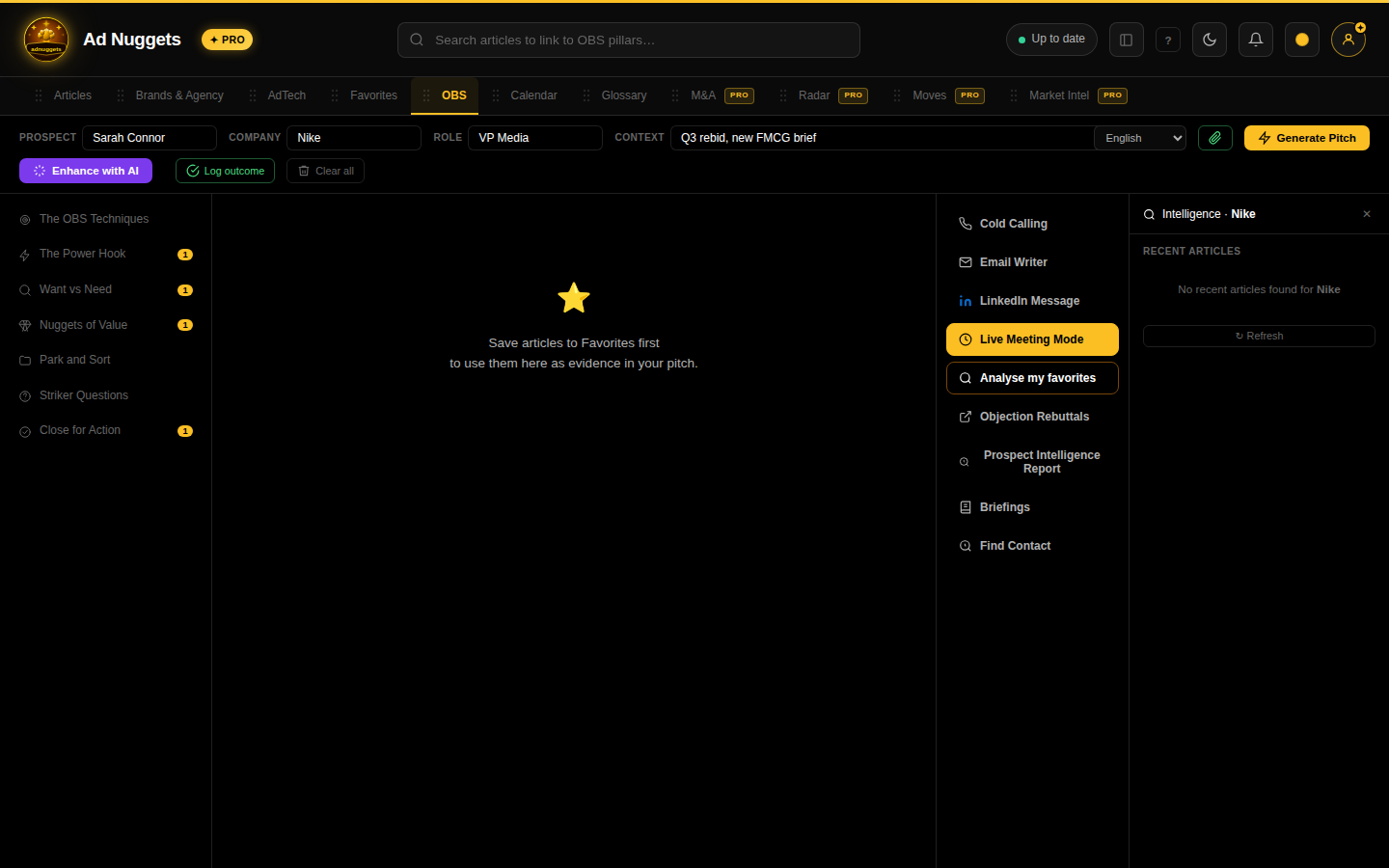 Analyse mes favoris tool